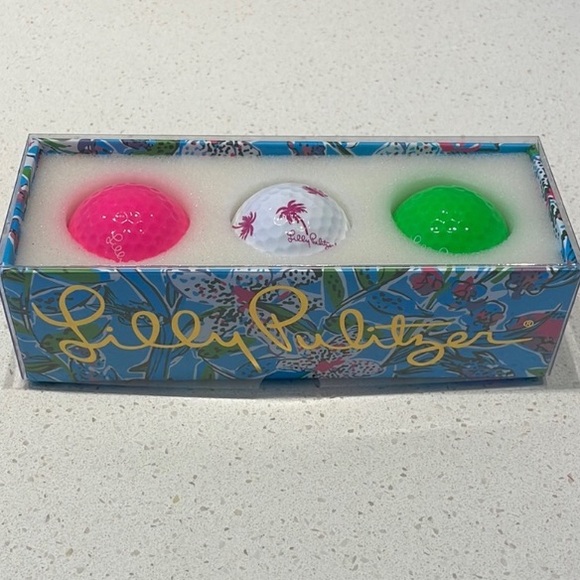 Nib Lilly Pulitzer golf balls set - Picture 2 of 5
